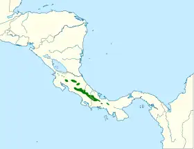 Distribución geográfica del subepalo rojizo.
