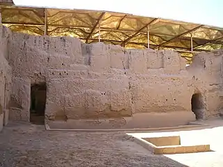 Patio interior del palacio de Zimri-Lim en Mari (siglo XVIII a. C.)