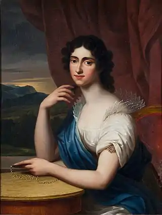María Cristina de Sajonia, única hija de Carlos y Francisca.