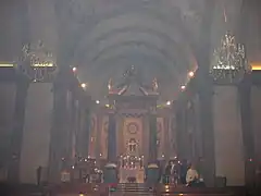 Interior de la iglesia.