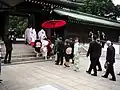 Boda en el santuario Meiji.