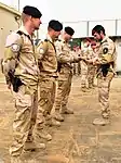 Uniforme de combate del desierto usado por los infantes de marina durante la misión de desarrollo de capacidades en Irak