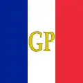 Estandarte del presidente Georges Pompidou (1969-1974)