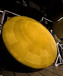Escudo térmico gigante del Mars Science Laboratory.