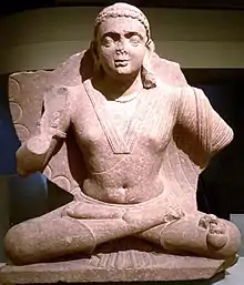 El bodhisattva Maitreya, arte de Mathura (siglo II d. C.)