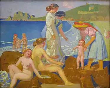 Bañistas en Perros Guirec (1912)