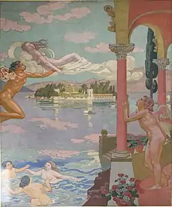 La historia de la psique, panel para la mansión de Ivan Morozov, Moscú (1908)