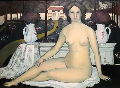 Desnudo con ramo de violetas (1894)