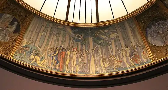 Parte del mural de la cúpula del Théâtre des Champs-Élysées, Paris (1908-11)