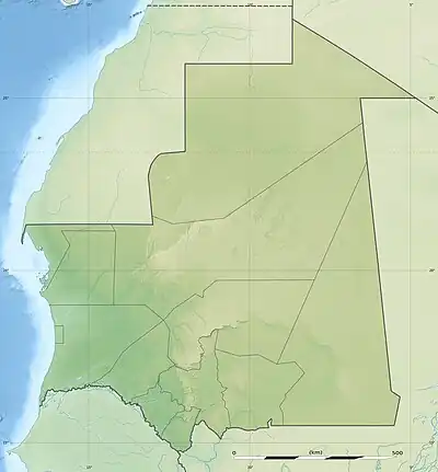 Isla de Tidra ubicada en Mauritania