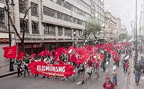 Manifestación del Primero de Mayo en México DF, México (Año 2007).