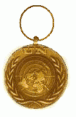 Medalla de las Naciones Unidas (Reverso sin cinta)