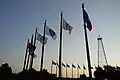 Plaza de la bandera en el Capitolio