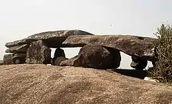 Dolmen megalítico en Dannanapeta, Andhra Pradesh, India