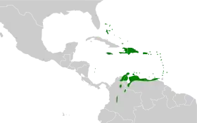 Distribución geográfica del semillero bicolor.