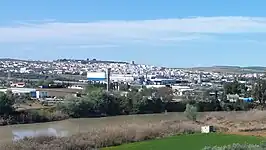 Vista de Mengíbar, junto al río Guadalquivir