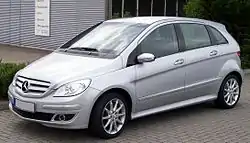 Frontal de un Mercedes-Benz Clase B de primera generación