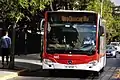 Citaro operando para la linea 104 de Red Metropolitana de Movilidad en Santiago, Chile