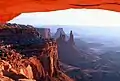 Mesa Arco en Canyonlands Parque Nacional en Utah