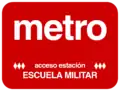 Letrero utilizado en los accesos a la estación hasta 1997.