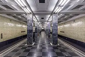 Центральный зал станции «Сокольники»