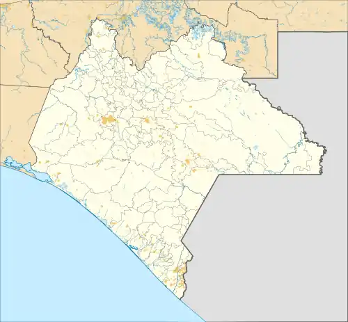 Palenque ubicada en Chiapas