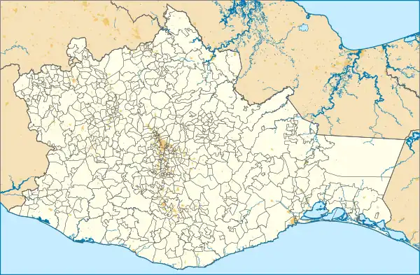 Santa María Tepantlali ubicada en Oaxaca