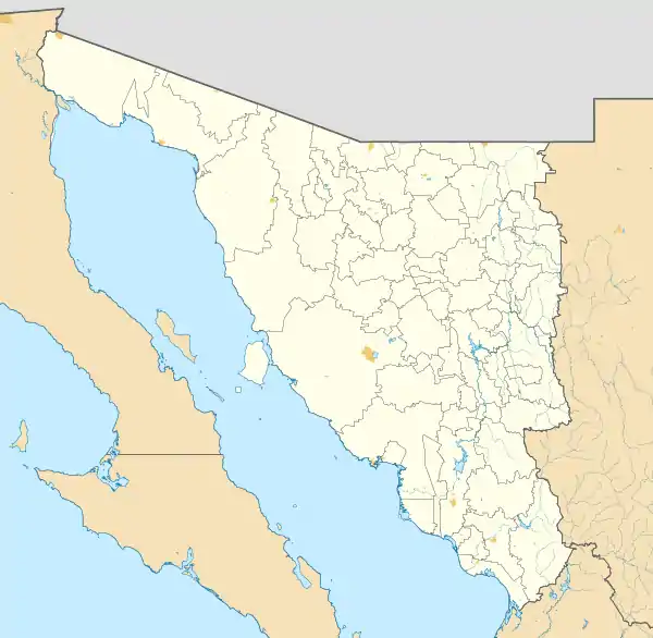 Huiribis ubicada en Sonora