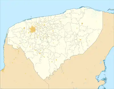 Tahmek ubicada en Yucatán