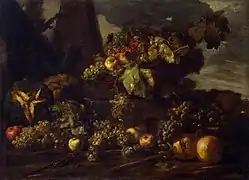 Naturaleza muerta con uvas (entre 1650 y 1670), Museo del Hermitage, San Petersburgo