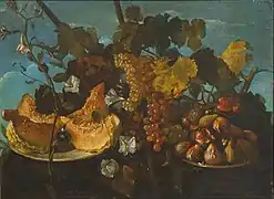 Naturaleza muerta con uvas, higos y calabaza, Museo Nacional de Arte de Cataluña, Barcelona