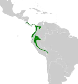 Distribución geográfica del soterillo caricastaño.
