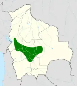 Distribución geográfica de la monterita acollarada.