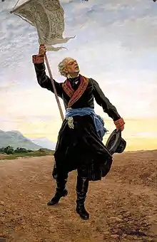 Retrato de Miguel Hidalgo y Costilla, padre de la independencia de México.