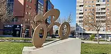 Miguel Indurain. Escultura para conmemorar la llegada a Pamplona del Tour de Francia 1996, y como homenaje a los 5 Tours que había ganada el ciclista