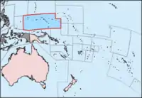 Situación de Micronesia en el Pacífico