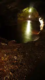 Lago ácido en el interior de la Mina Agrupa Vicenta