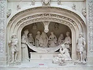 Santo entierro de la iglesia abacial de Saint-Pierre de Solesmes, de Michel Colombe, 1496.