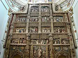 Detalle del retablo mayor de El Paular