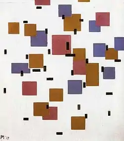 Composición en color A, 1917, óleo sobre tela