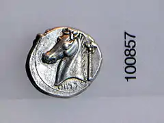 Moneda púnica de Sicilia (siglo IV a. C.)