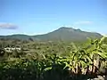 Vista de la montaña del Parque Nacional Uyuca desde la Aldea de Linaca, Tatumbla