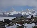 Lado chileno del Monte Fitz Roy visto desde el campo de hielo patagónico sur