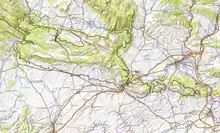 Mapa topográfico de los Montes Obarenes (OpenTopoMap)