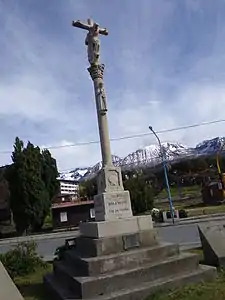 Monumento a los inmigrantes gallegos en Ushuaia, Tierra del Fuego.