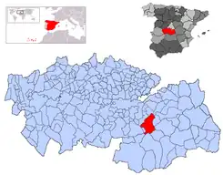 Extensión del municipio en la provincia