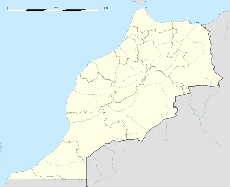 Tiugsa ubicada en Marruecos