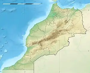 Presa Mechra Homadi ubicada en Marruecos