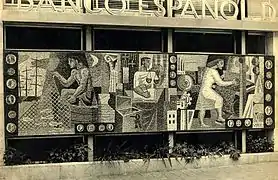 Mosaico realizado para el Banco Español de Crédito de Barcelona, 1956.