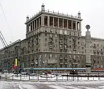 Dorogomilovo Oeste, "puertas" de la ciudad; obelisco añdido en los años 1990